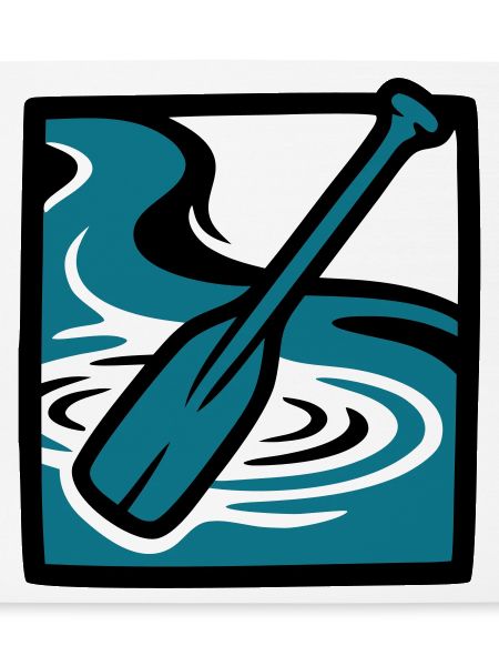 Paddel Fluss Wasser Icon