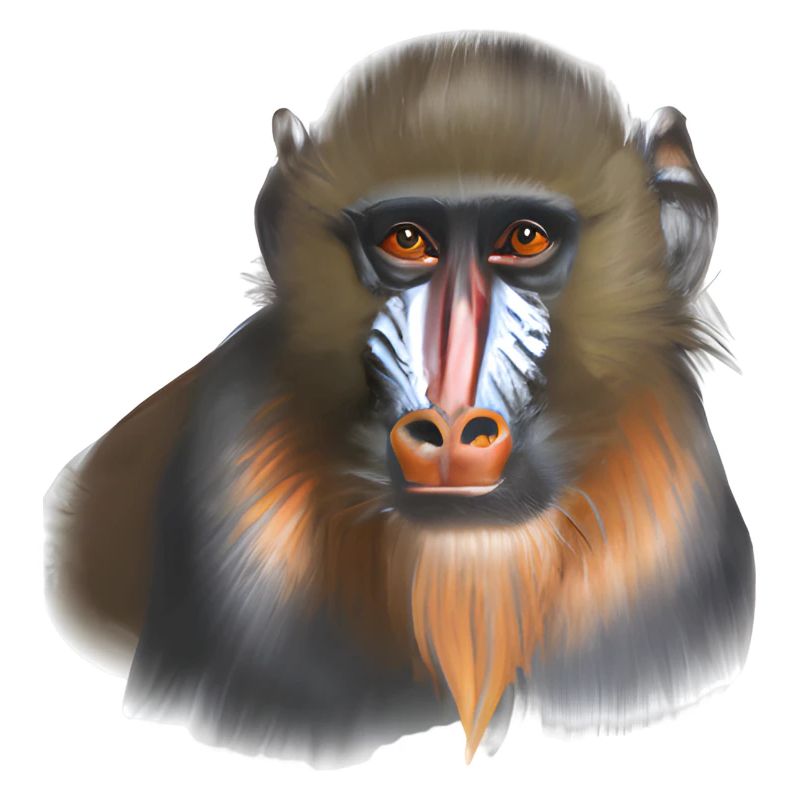 Mandrill Affe
