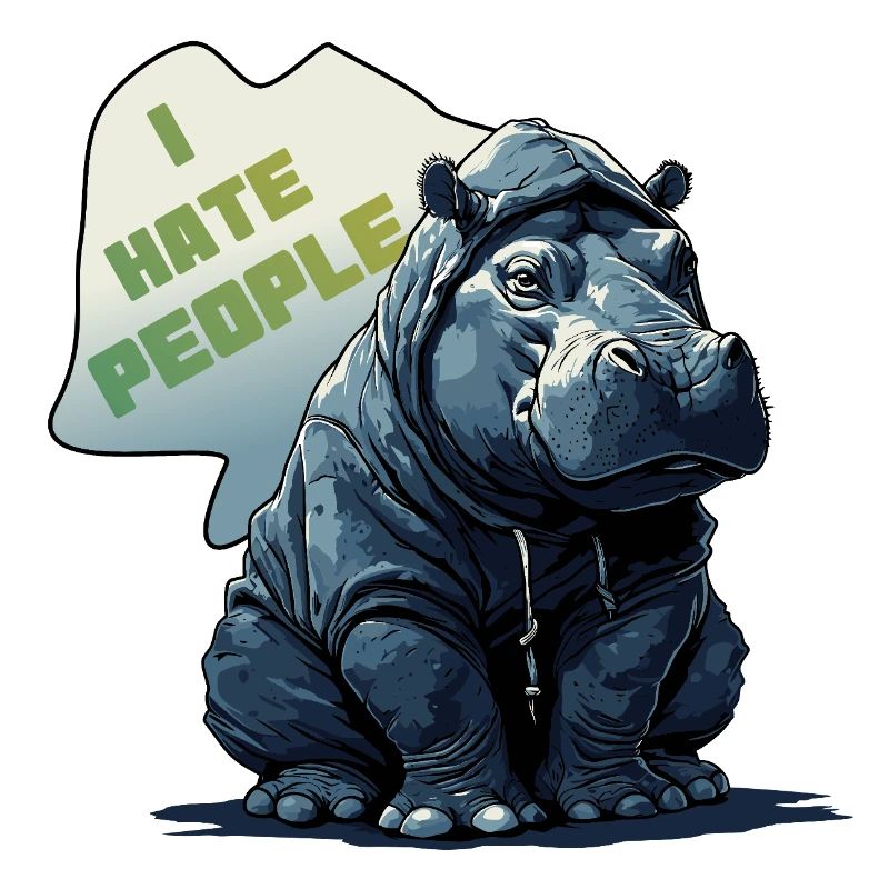 i hate people - nilpferd flusspferd - i don't like
