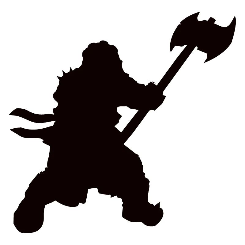 Dwarf silhouette for the role-player