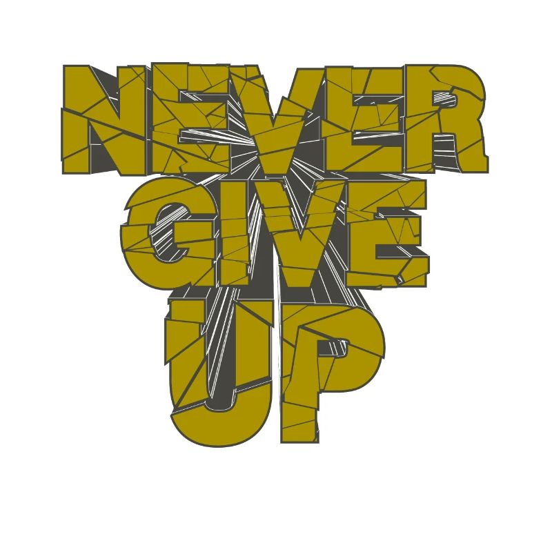 never give up