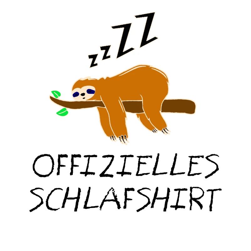Offizielles Schlafshirt Faultier