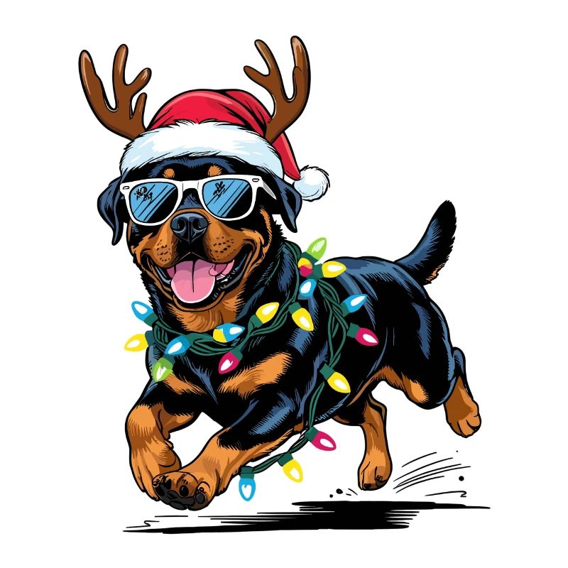 Weihnachts Rottweiler