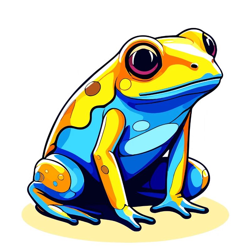 Pfeilgiftfrosch Frosch Zeichnung