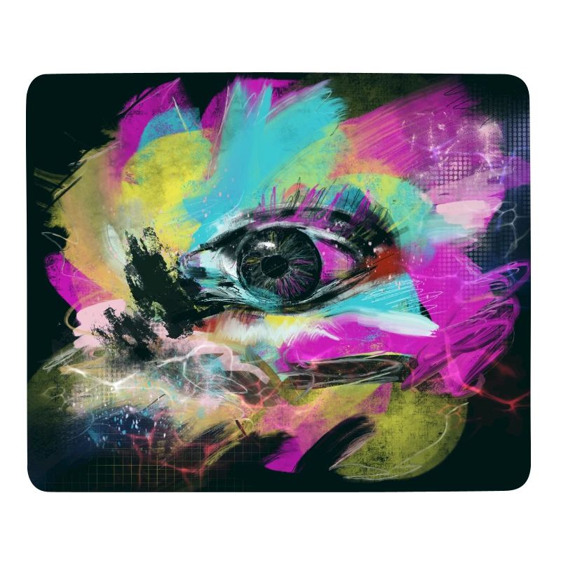 Explosion de couleur optimisme abstrait œil coloré