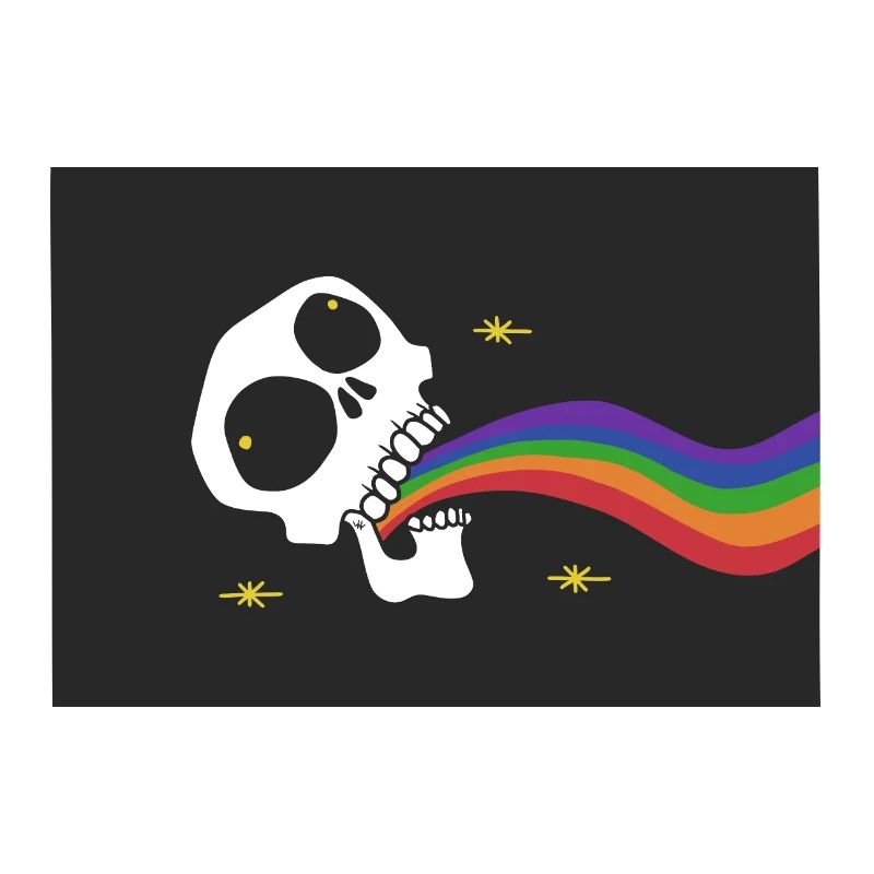 Regenbogen Erbrechen Schädel