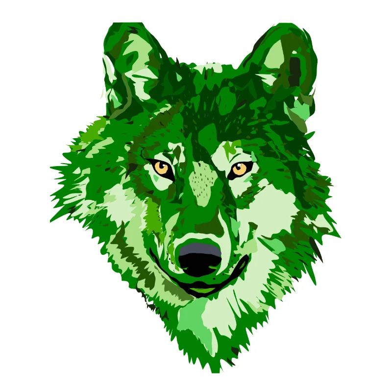 Wolf Fantasy monochrome