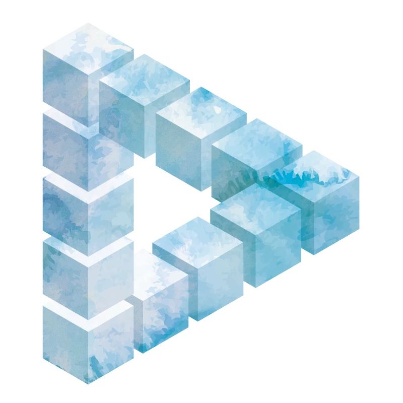 Eisblock Muster Design