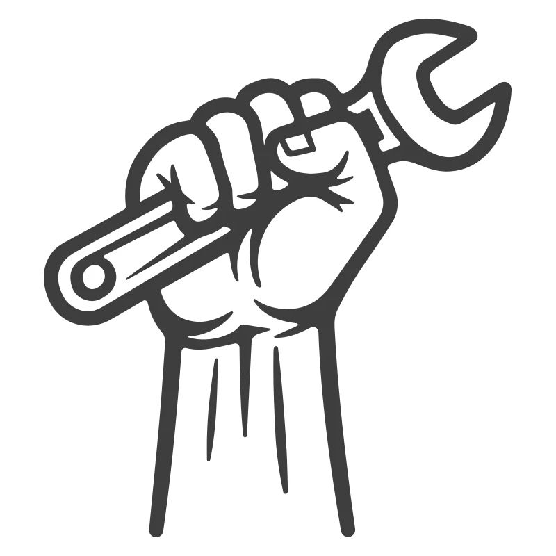 Arbeiterhand-Halteschlüssel-Symbol