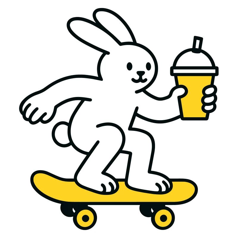 Skate Bunny mit Shake