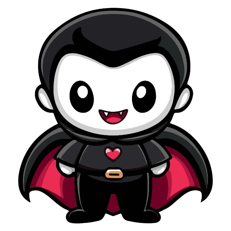 Vampir Halloween Niedlich Comic