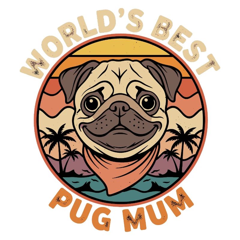 Weltbeste Pug Mum