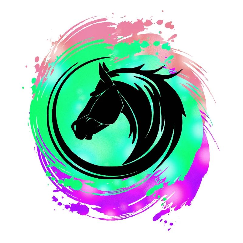 Pferdekopf Neon Kreislauf