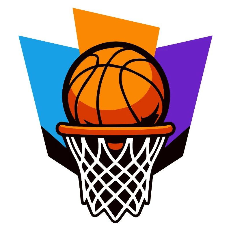 Basketballkorb-Grafik-Dunk-Design