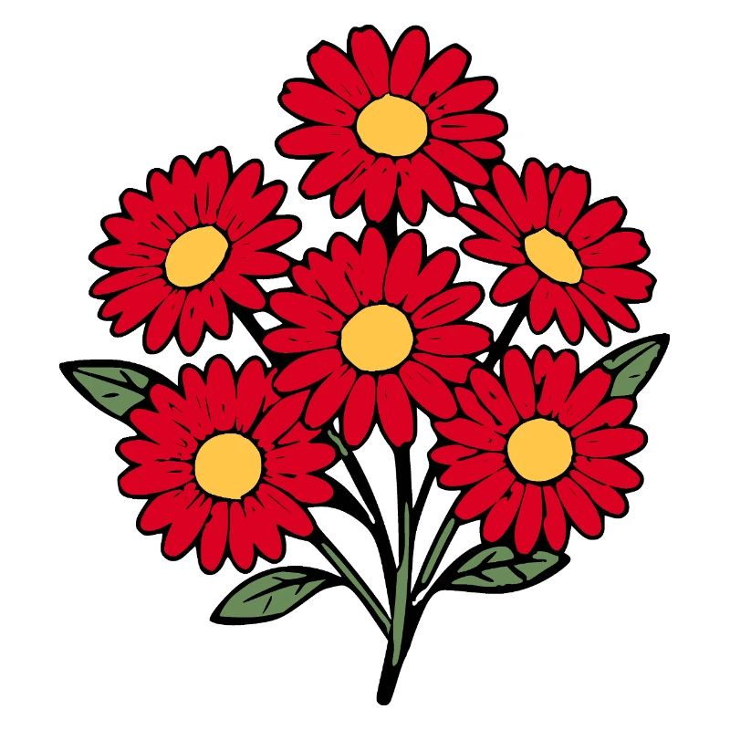 Blume rot rote Blume Blumen Gänseblümchen