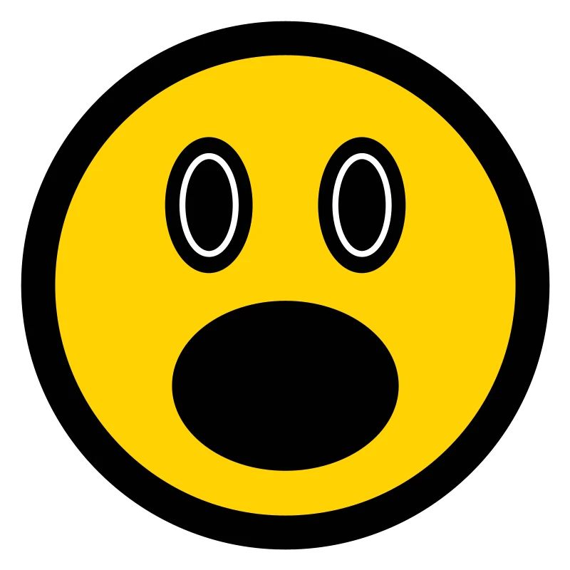 Émoticône perplexe, icône d'image, visage de bâton