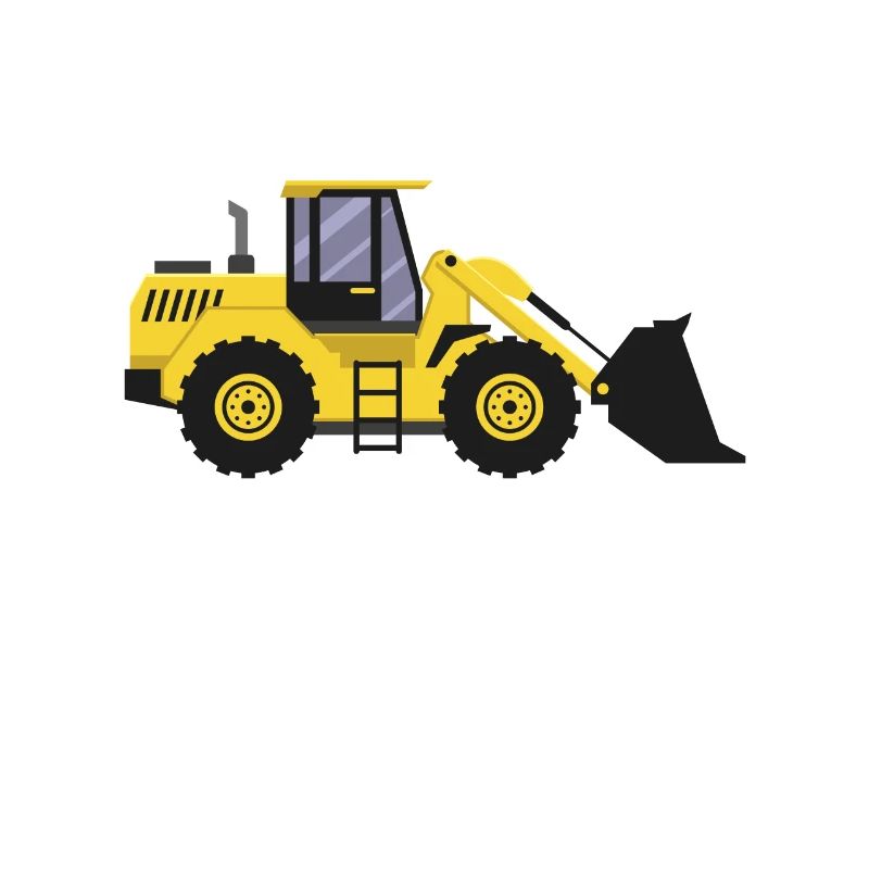 Wheel loader T-shirt from the construction site gift