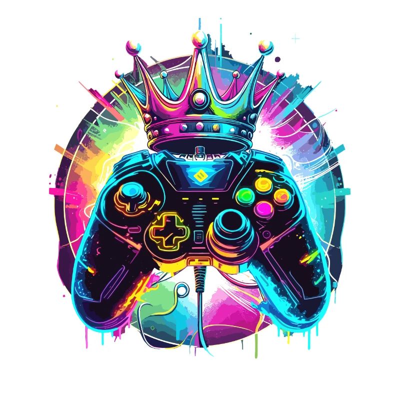 Gaming controller with crown