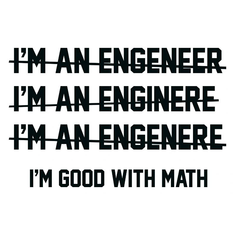 I'm Good With Math I'm An Engineer