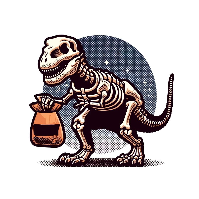 T-Rex Dinosaurier Süßes Oder Saures Halloween