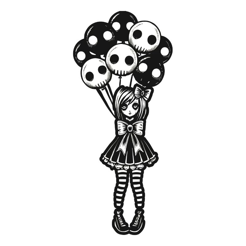 Emo Goth Girl Dark Gothic Design