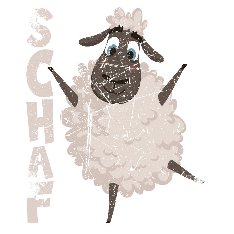 Sheep needed by the shepherd, funny sheep