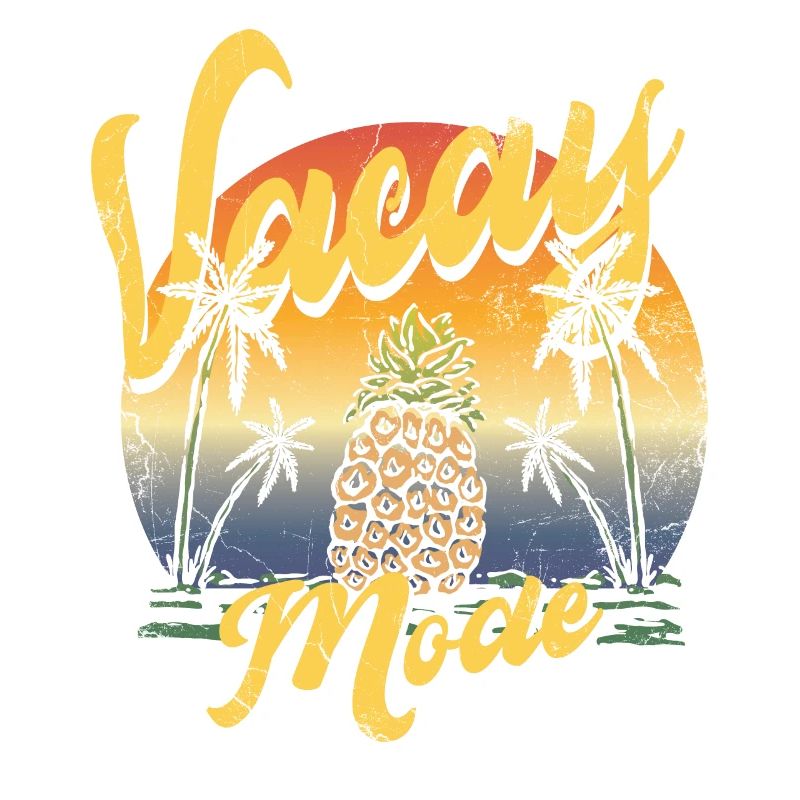 Vacay-modus pineapple pine design For beach