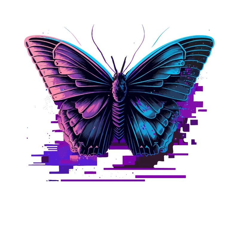 Schmetterling Retro Farbtöne
