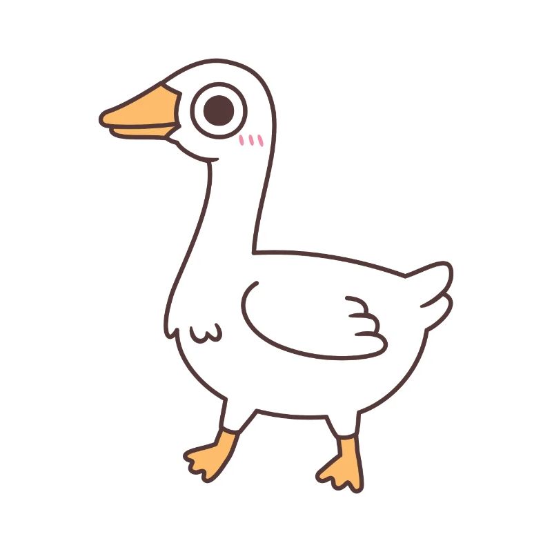 Süße alberne Gans