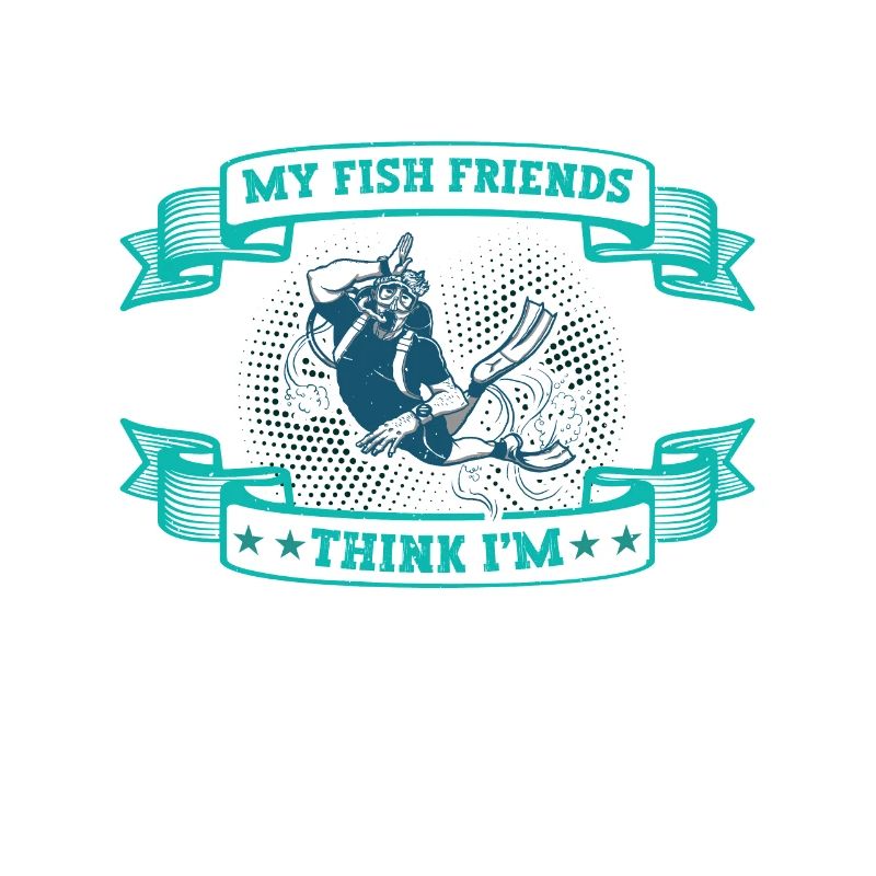 I dive so deep that my fish friends