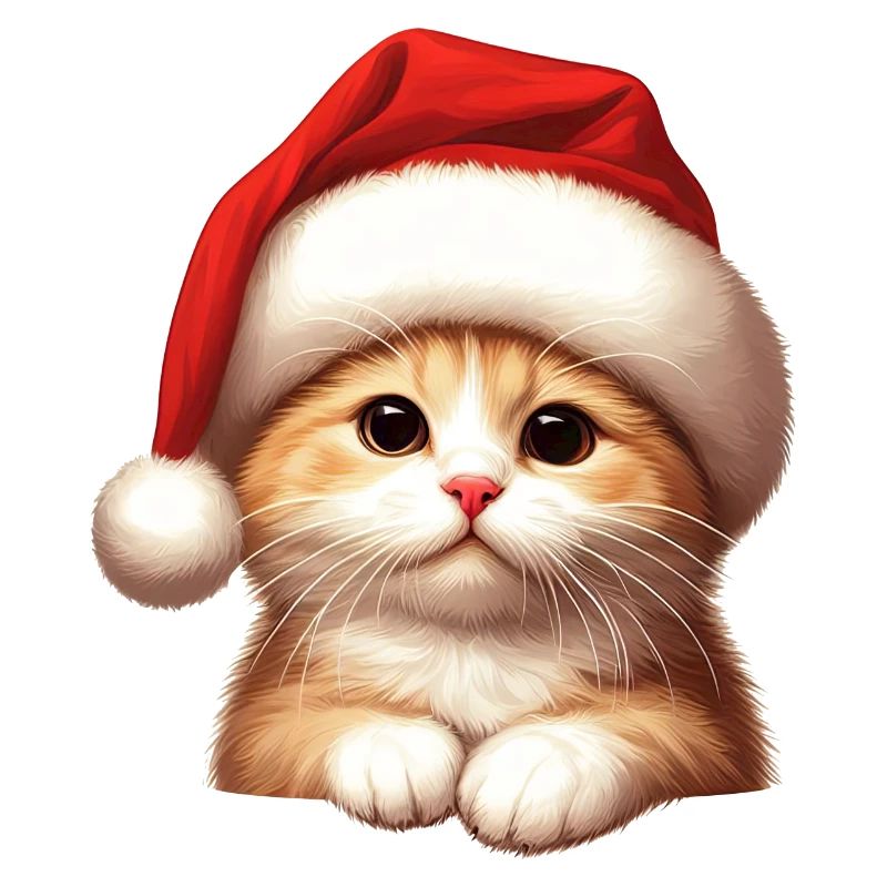Katze Weihnachtsmann