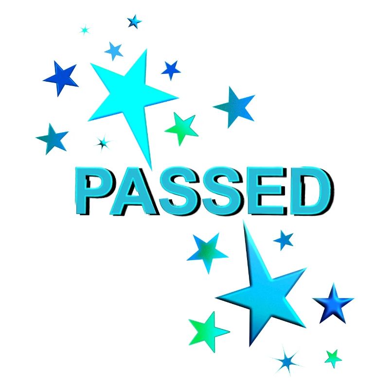 Driver's license passed training passed lobes