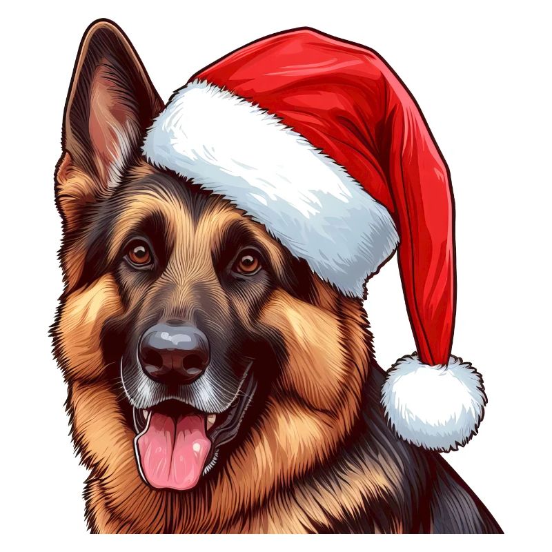 Deutscher Schäferhund Weihnachtsstimmung