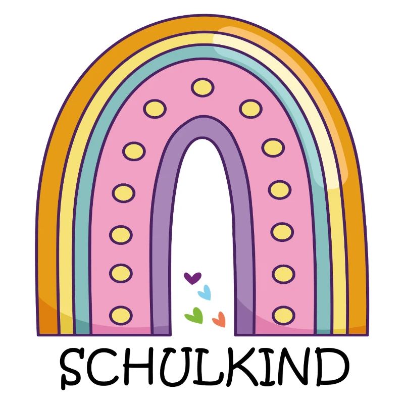 Schulkind Regenbogen