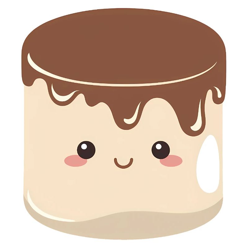 Kawaii Schokoladen-Marshmallow