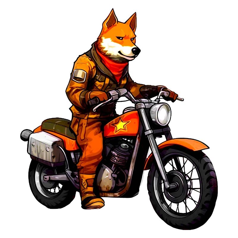 Fuchs Motorradfahrer
