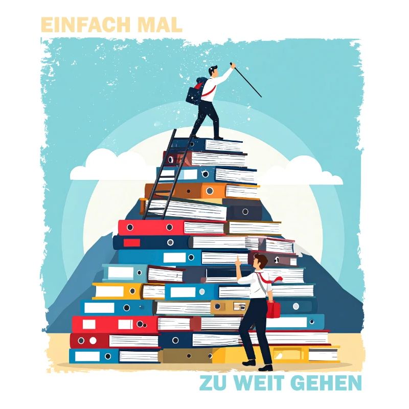 Bücherstapel Aufstieg