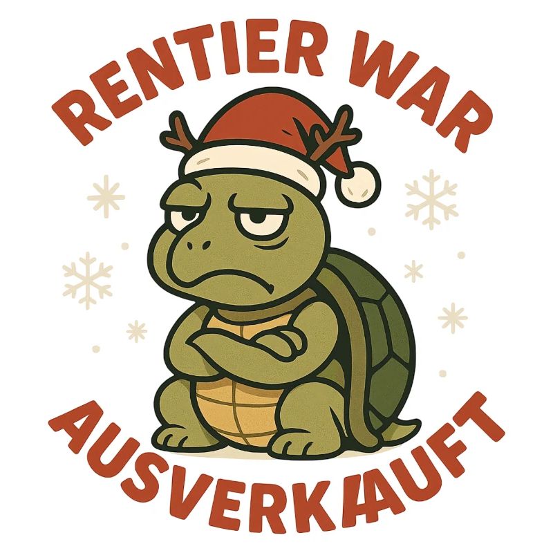 Rentier War Schildkröte Xmas