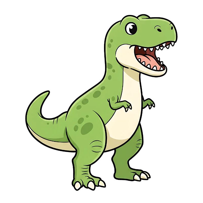 Fröhlicher Dino-T-Rex Cartoon