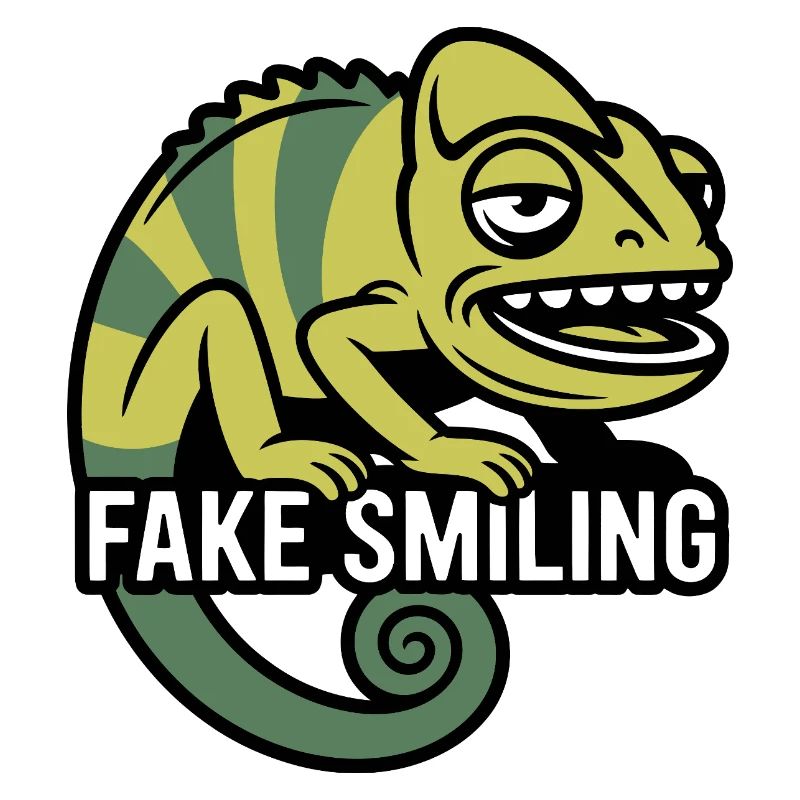Fake Smiling Chameleon