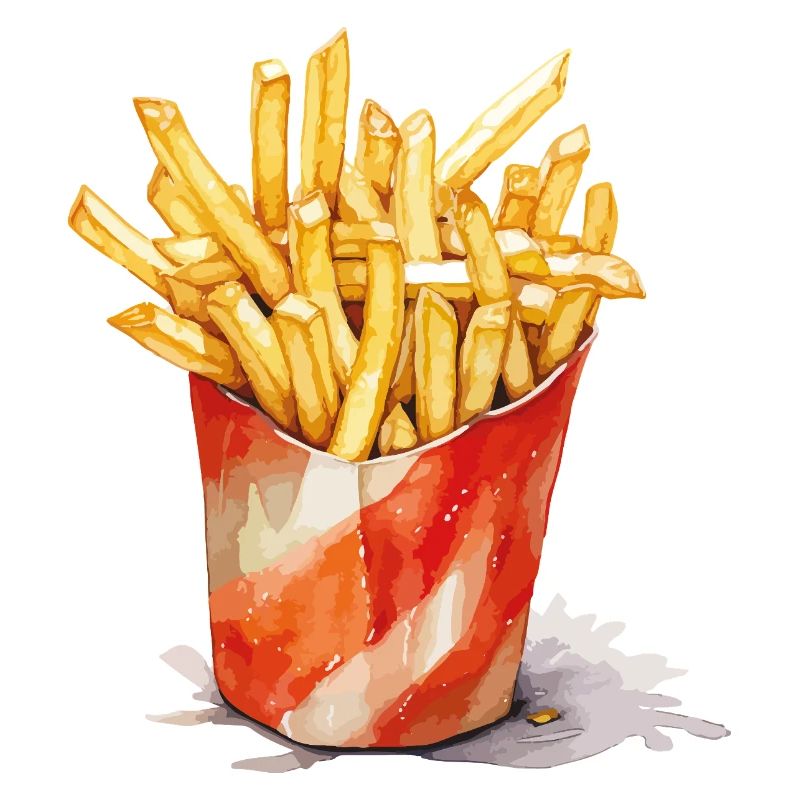 Aquarell Pommes Becher