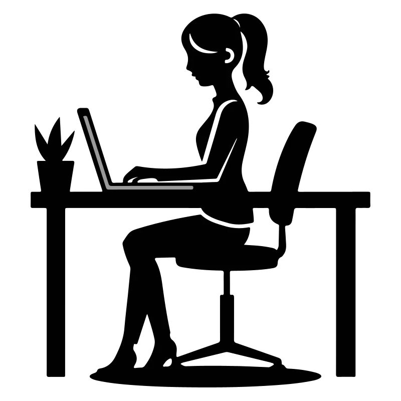 Frau Computer Job
