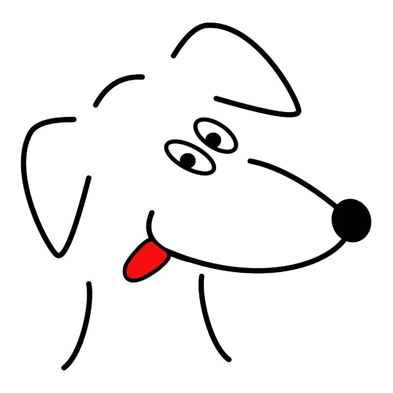 Lustiger Hundekopf