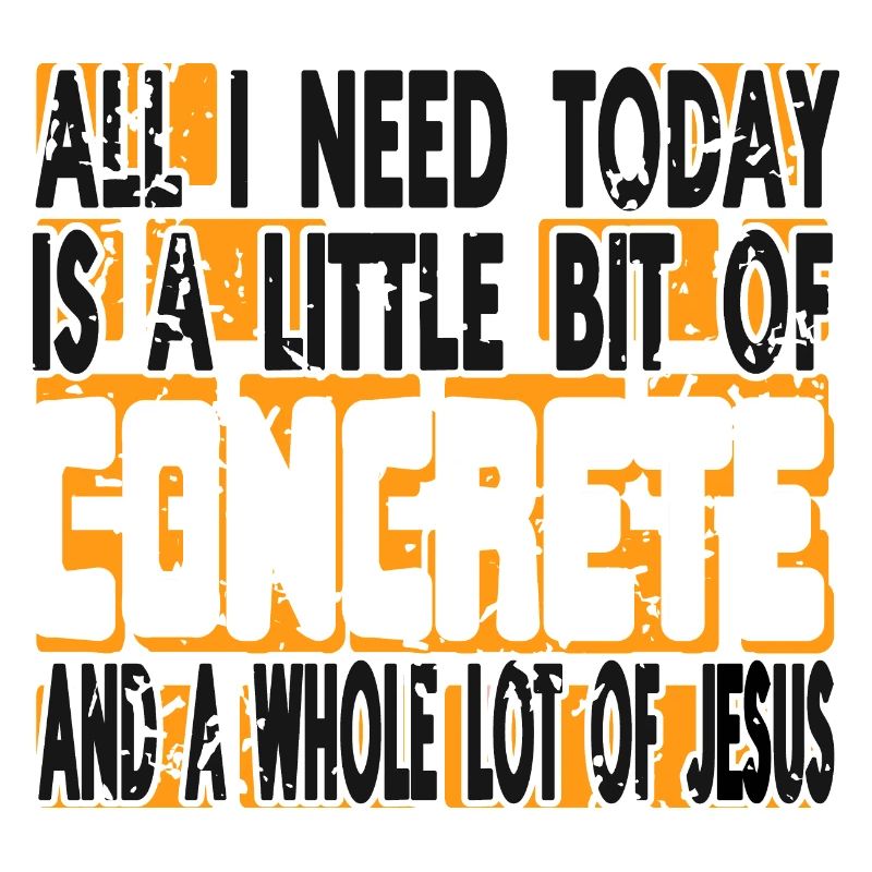 Concrete construction design for construction workers and construction site