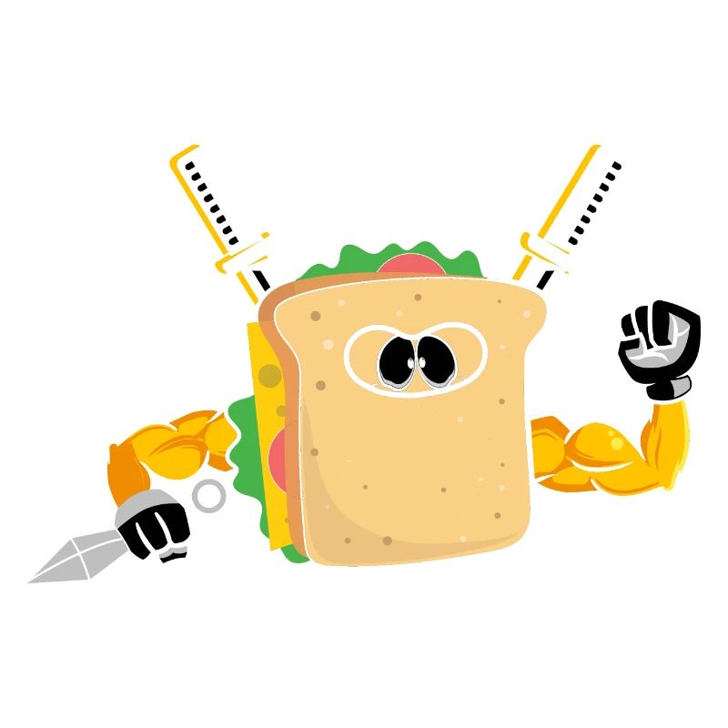 Sandwich Ninja Karate Warrior Japan Gift