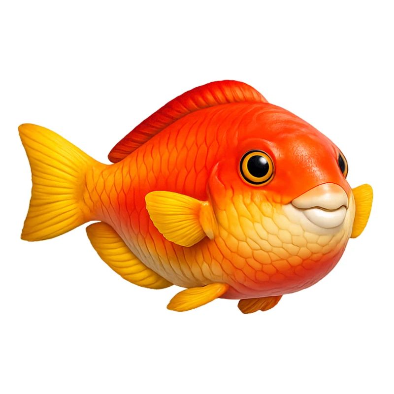 Feuriger Goldfisch Pop-Art