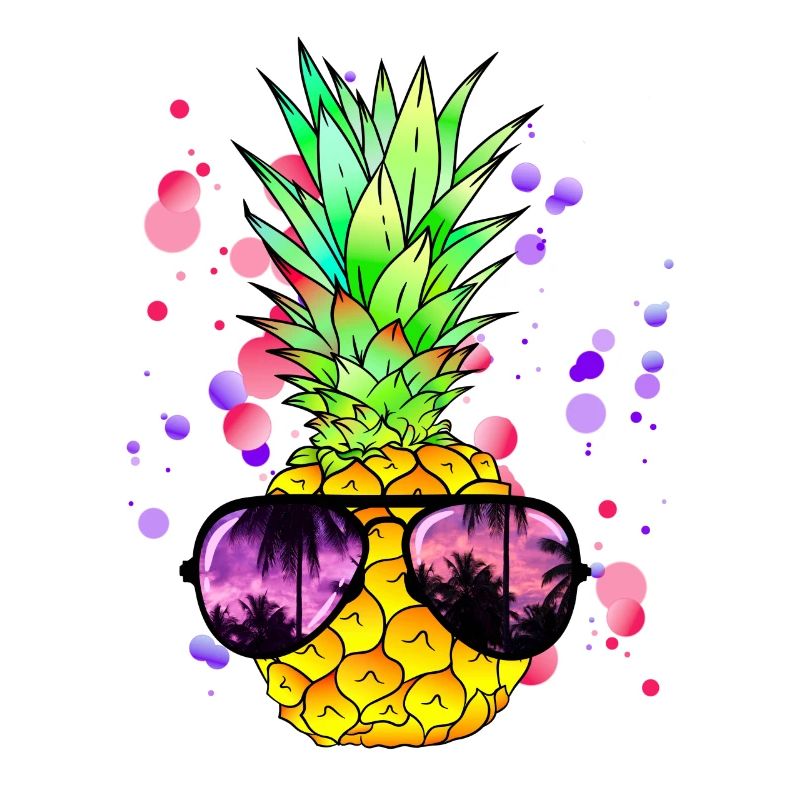 Art coloré de l’ananas