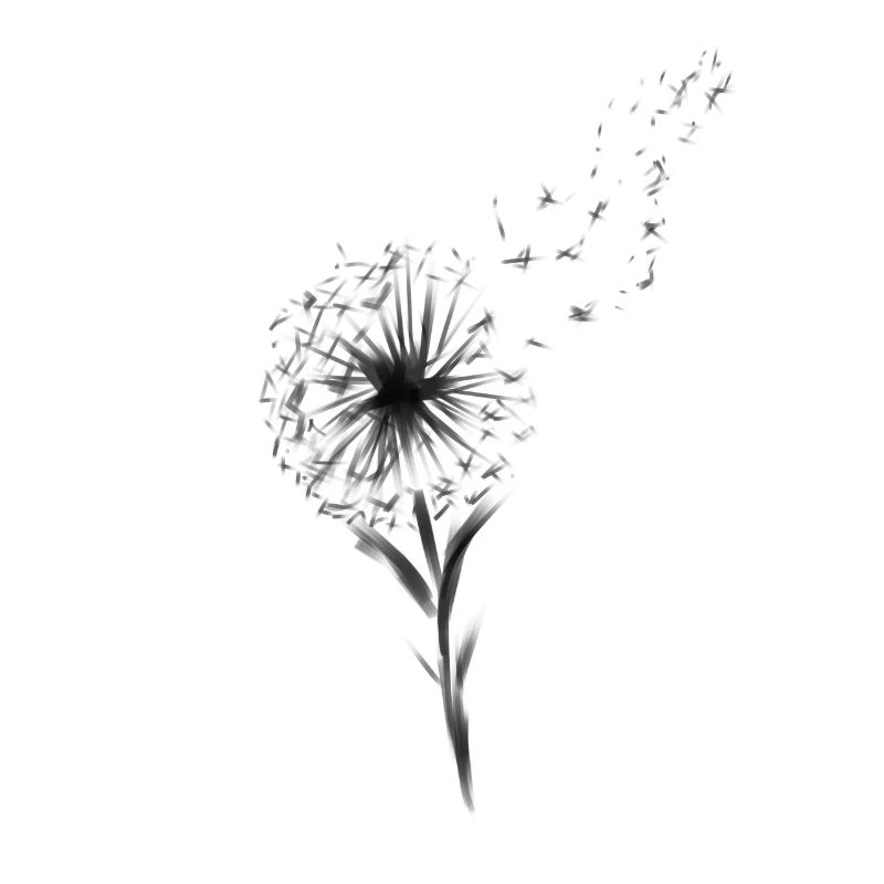 Schwarze Blume