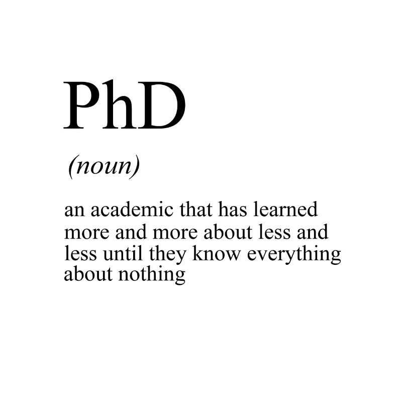Phd Dr Degree Doctorate Student