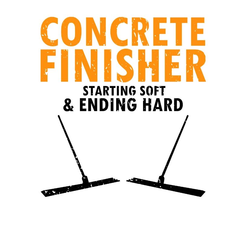 Concrete builder design for construction workers and construction site